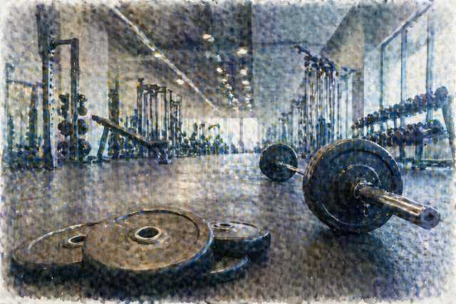 watercolor-barbell-plates