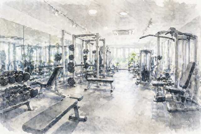 white-modern-gym